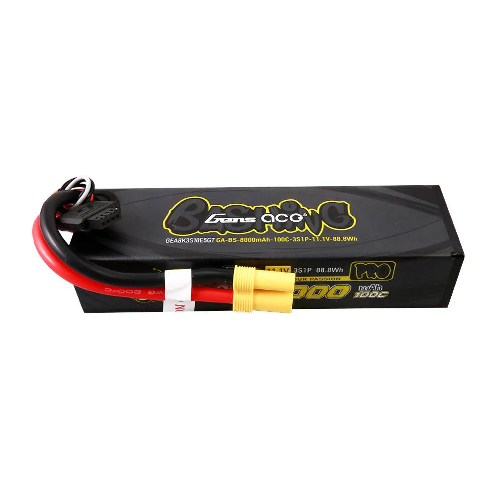 Gens ace G-Tech 8000mAh 11.1V 100C 3S Lipo Battery Pack with EC5